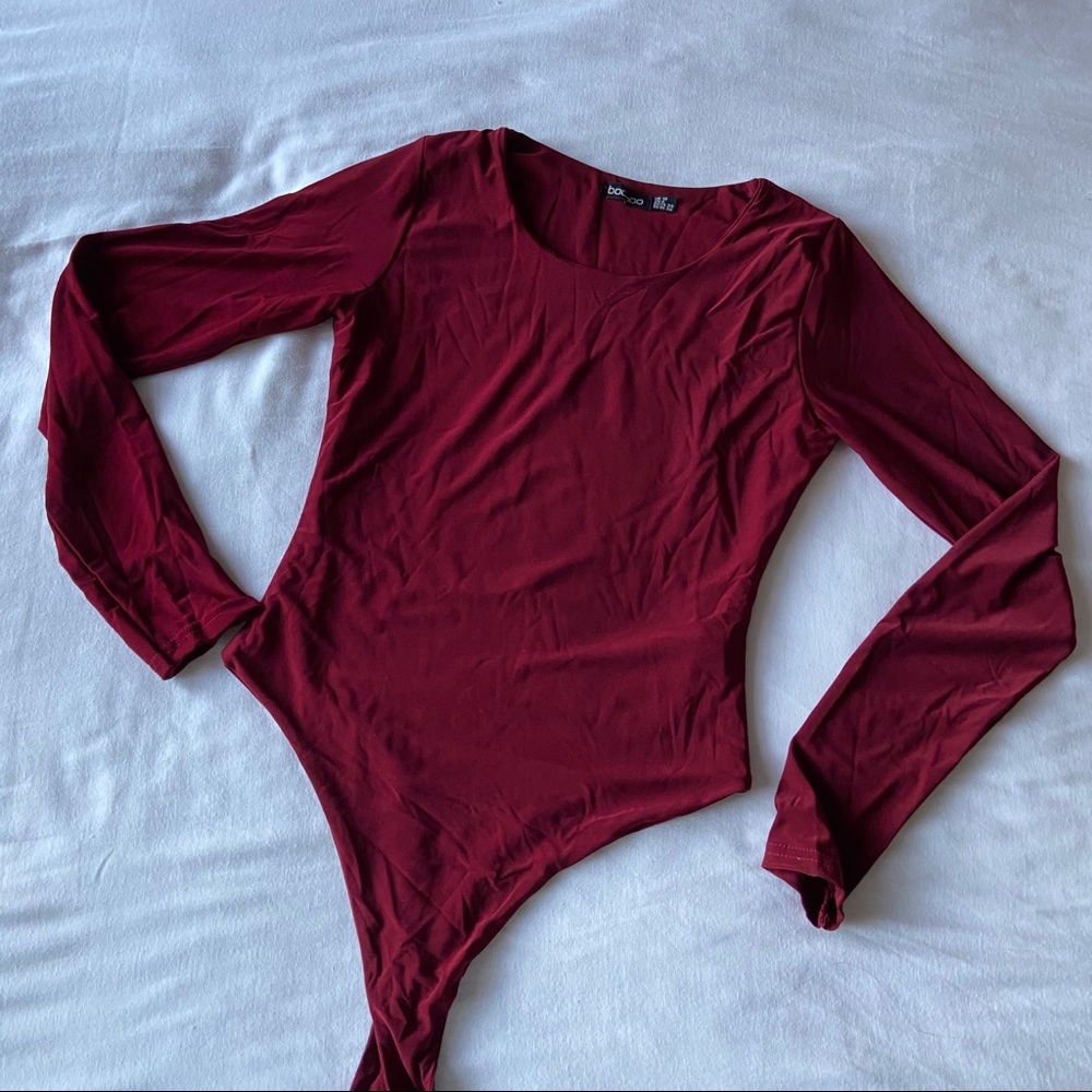 BOOHOO Red bodysuit